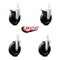 Service Caster 5 Inch Soft Rubber Swivel 3/4 Inch Square Stem Caster Total Lock Brakes, 2PK SCC-SQTTL20S514-SRS-34-2-S-2 - alternate 2